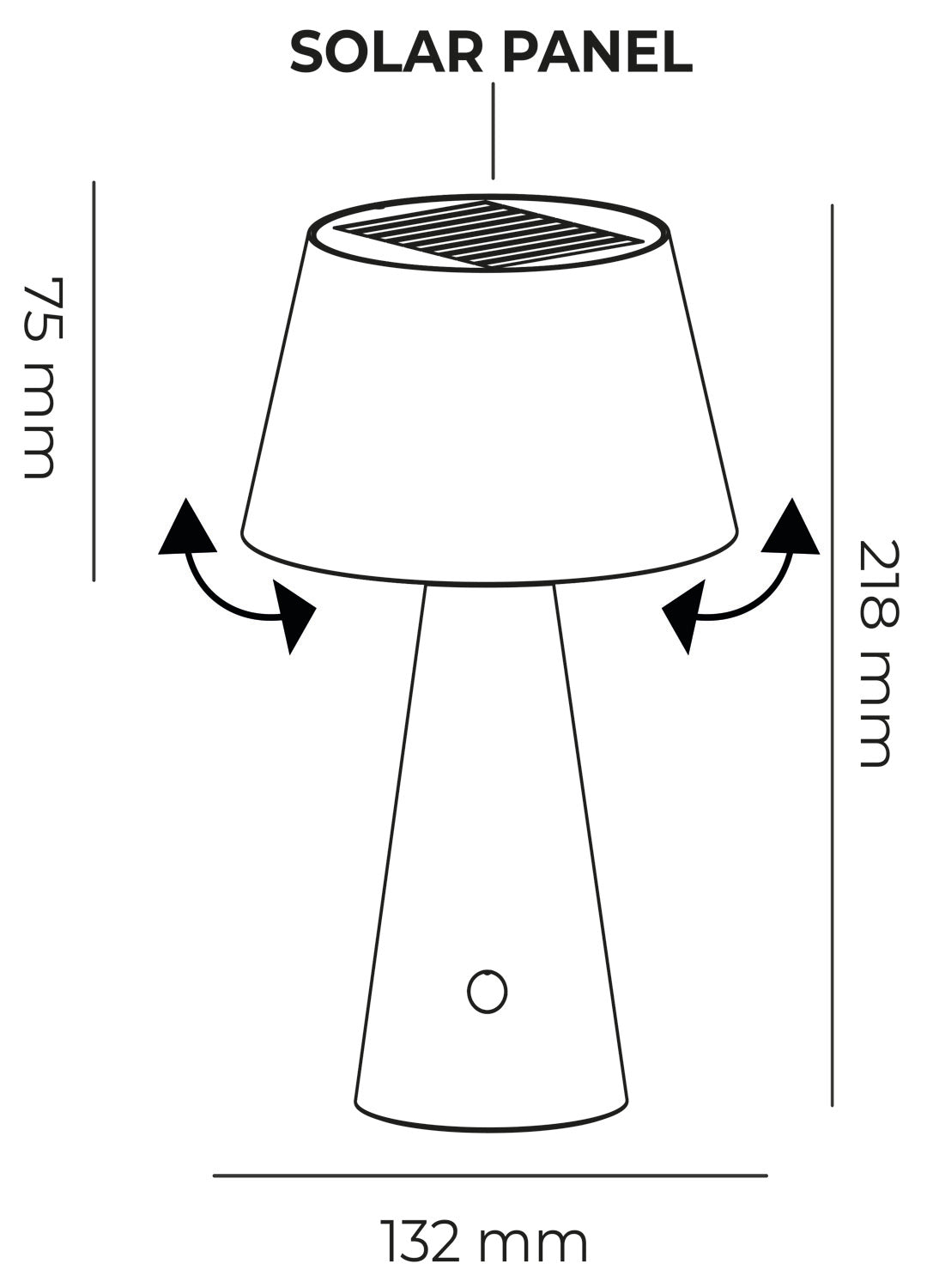 3W SOLAR TABLE LAMP FL-STL-618