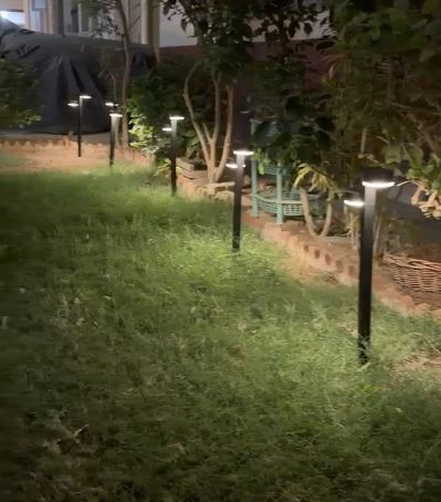 5W SOLAR TWIN HEAD BOLLARD LIGHT FL-SRH-466