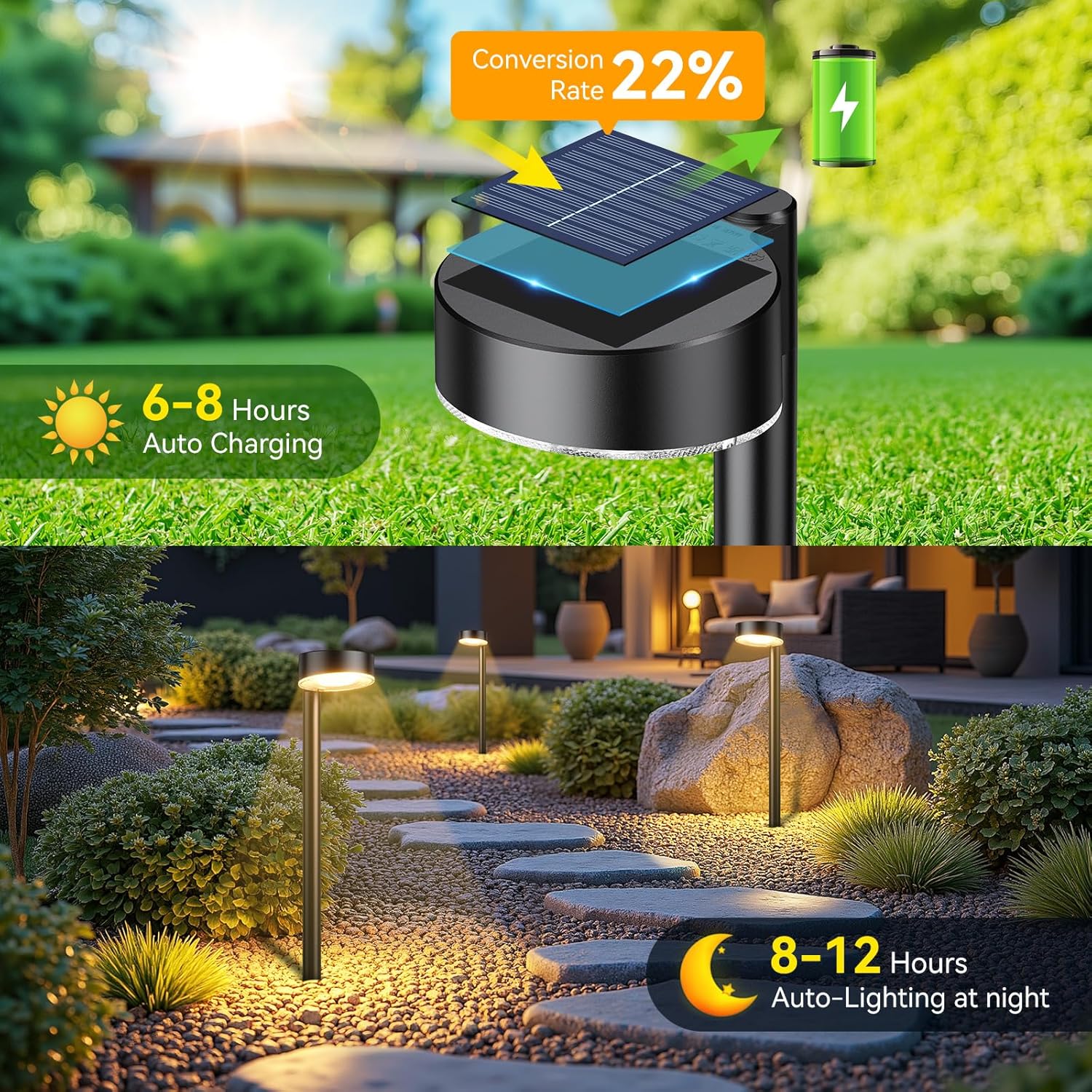 3W SOLAR ROUND HEAD BOLLARD LIGHT