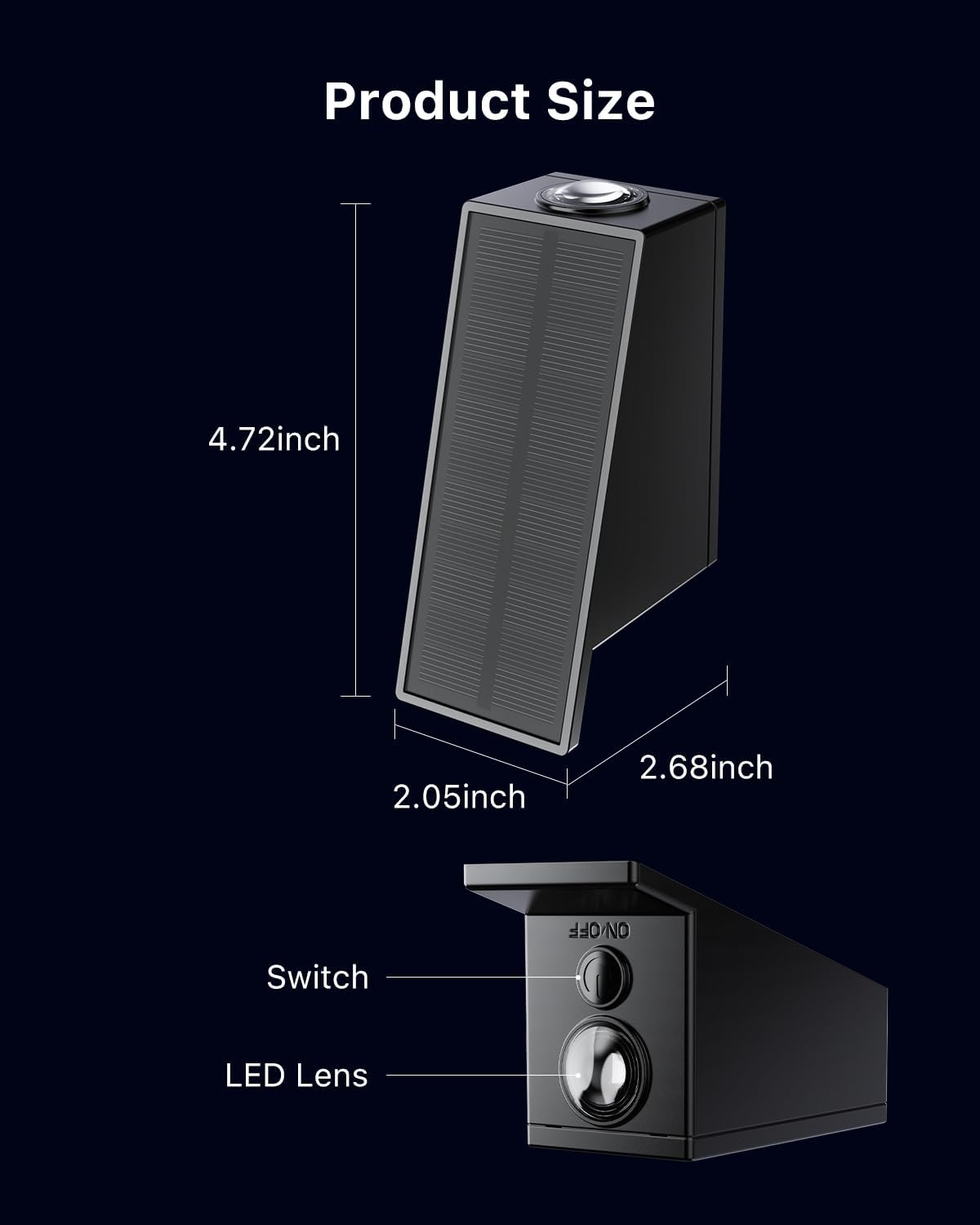 2W SOLAR UP & DOWN WALL WASHER