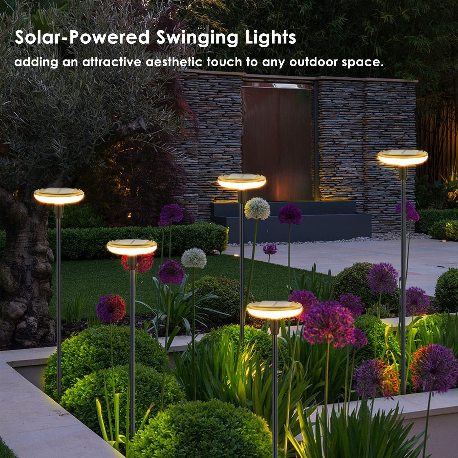 2W SWINGING SOLAR GARDEN LIGHT FL-SSL-616