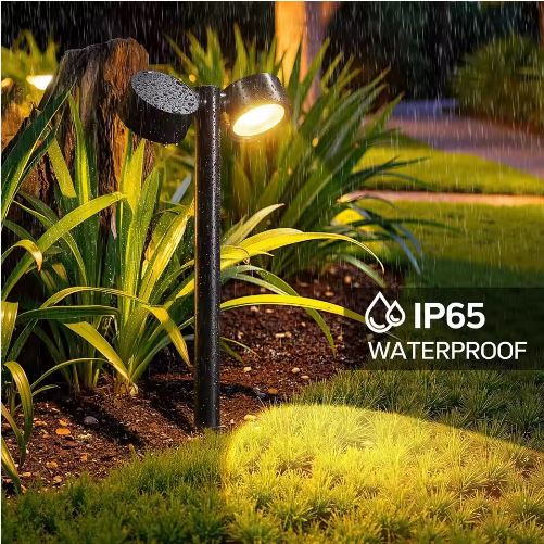 5W SOLAR TWIN HEAD ADJUSTABLE BOLLARD LIGHT