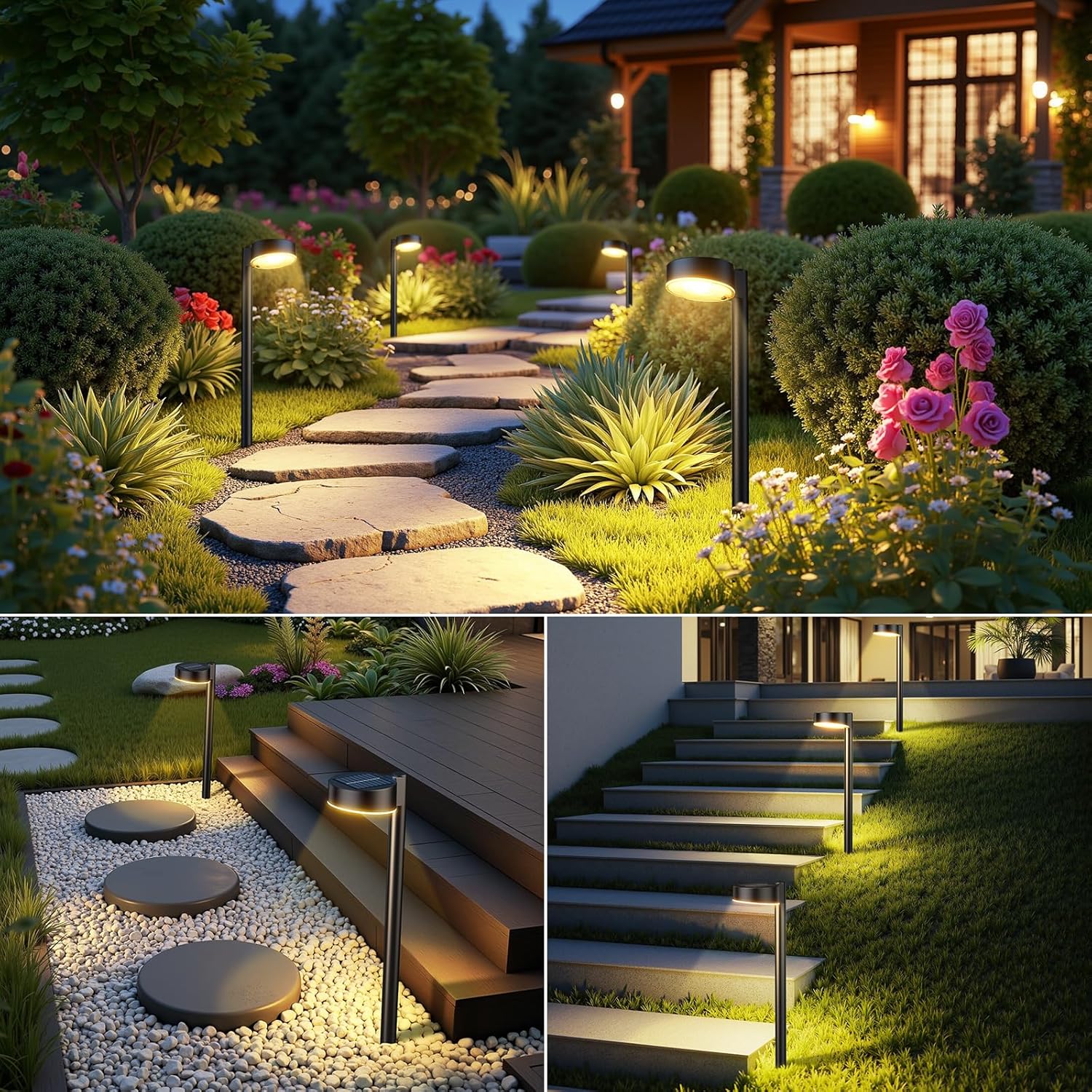 3W SOLAR ROUND HEAD BOLLARD LIGHT