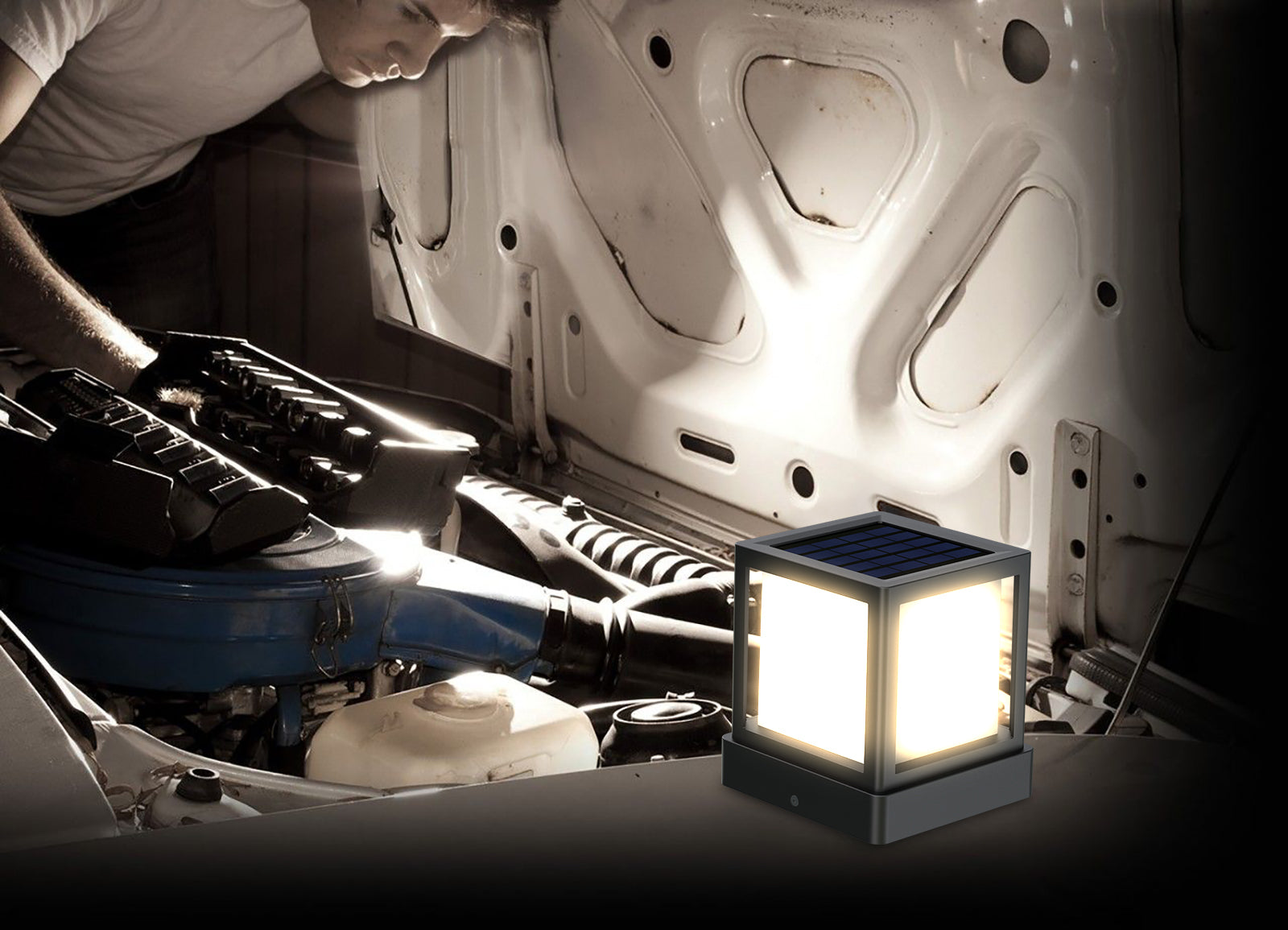 5W MINI SOLAR POST TOP LIGHT