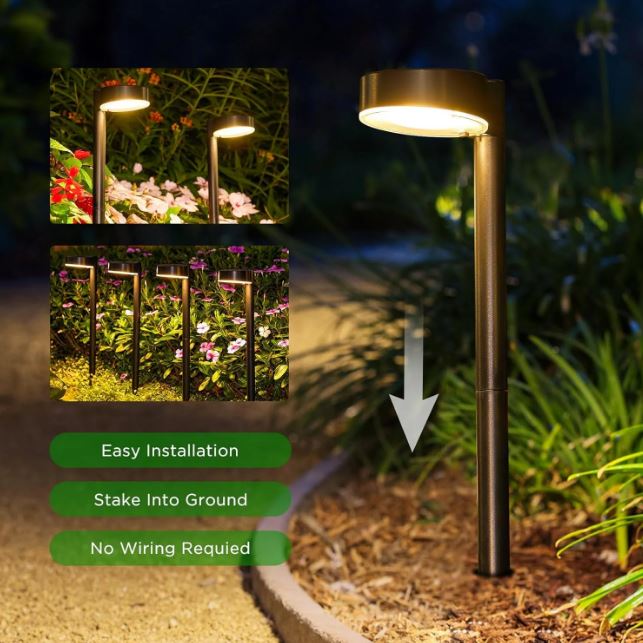 3W SOLAR ROUND HEAD BOLLARD LIGHT