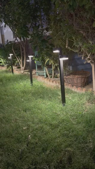 5W SOLAR TWIN HEAD BOLLARD LIGHT FL-SRH-466