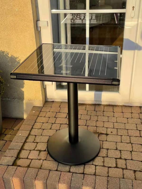 SMART SOLAR DINING TABLE WITH BLUETOOTH SPEAKER AND WIRELESS CHARGER